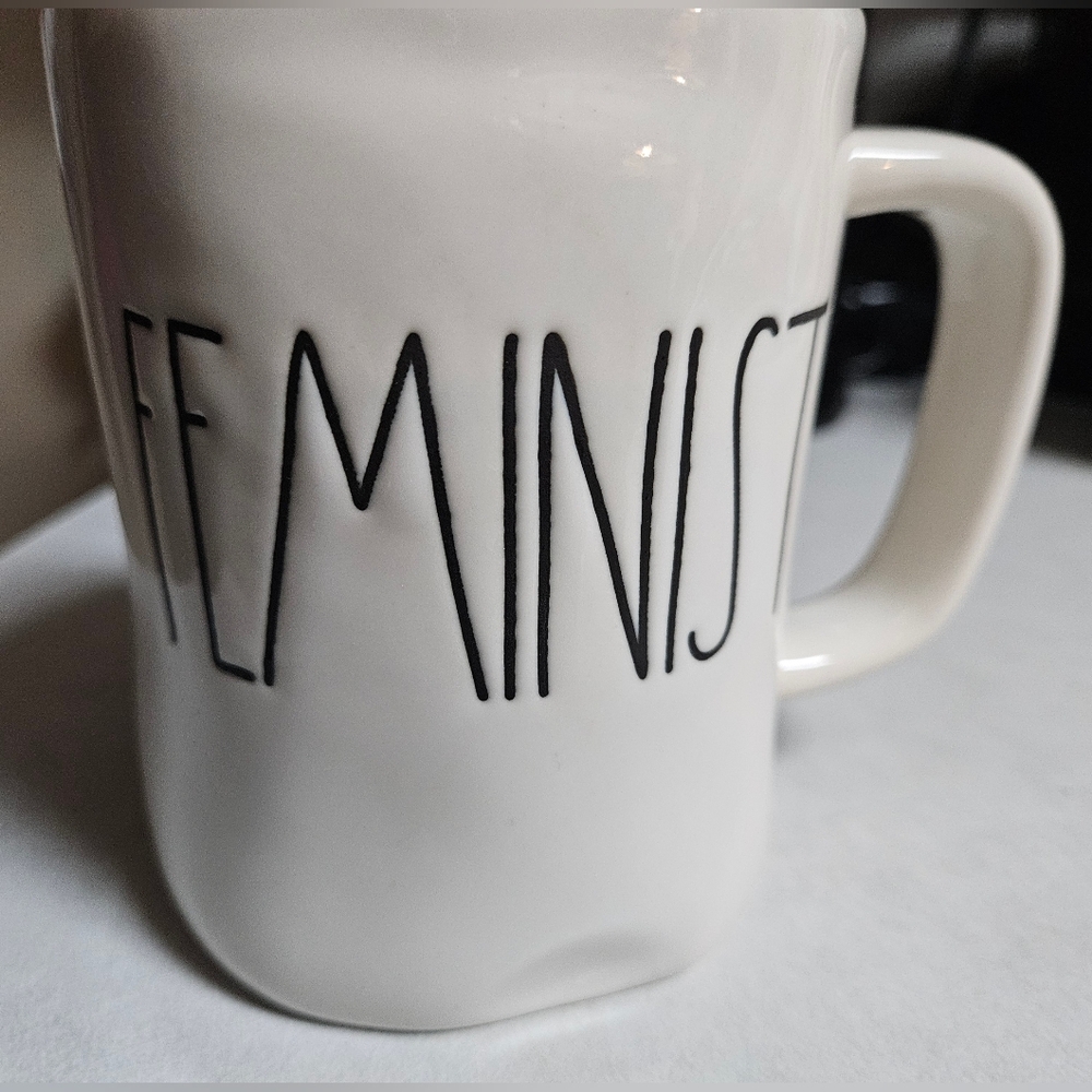 Rae Dunn Feminist Mug - White